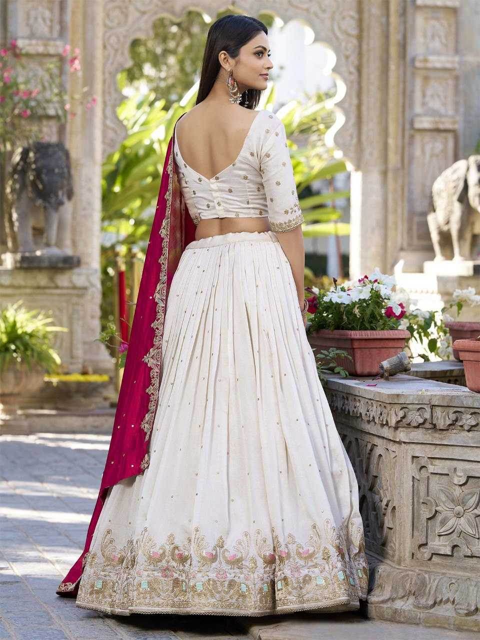 Chinon Embroidered Lehenga - MYLUXURY LANE ENTERPRISE